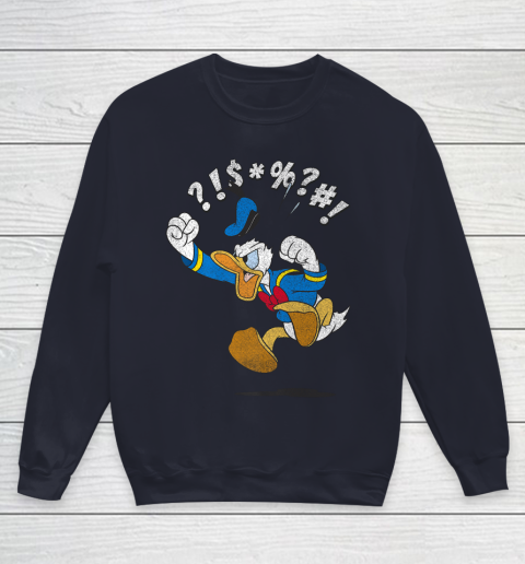 Disney Mickey And Friends Donald Angry Jump Youth Sweatshirt 2