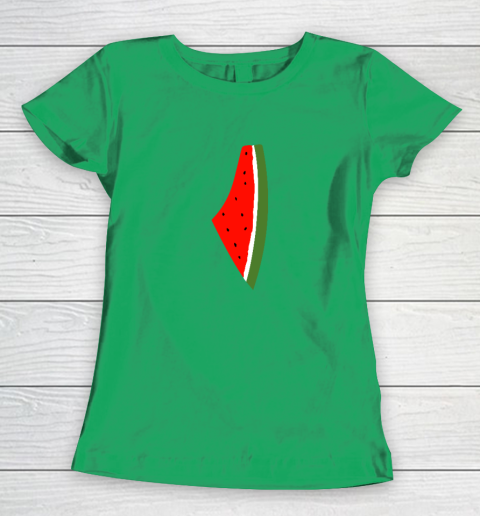 Palestine Watermelon Shirt Palestine Map Women's T-Shirt 4