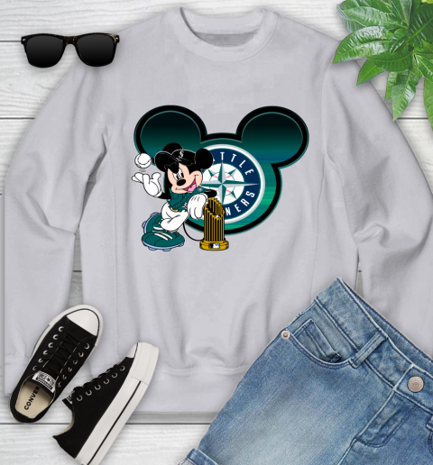 MLB San Francisco Giants The Commissioner's Trophy Mickey Mouse Disney Youth Sweatshirt 4
