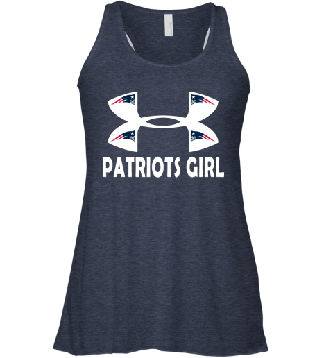 NFL New England Patriots Girl Under Armour Football Sports CUC67k756R3 flowy tank 32 95 151514 front heather navy