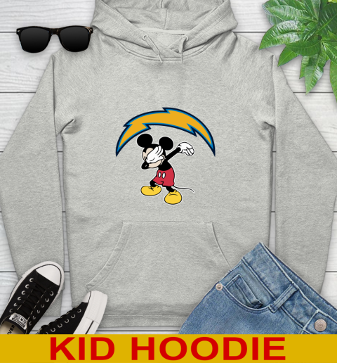 San Diego Chargers NFL Football Dabbing Mickey Disney Sports Youth Hoodie
