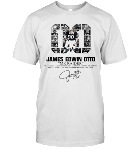 00 James Edwin Otto Mr Raider Signature T-Shirt