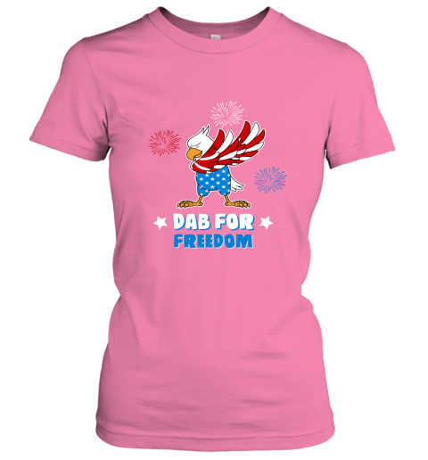 Bald Eagle American Dab For Freedom 4th Of July Women's T-Shirt