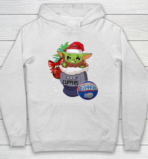 LA Clippers Christmas Baby Yoda Star Wars Funny Happy NBA Hoodie