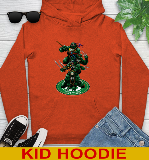 NBA Basketball Boston Celtics Teenage Mutant Ninja Turtles Shirt Youth Hoodie 5