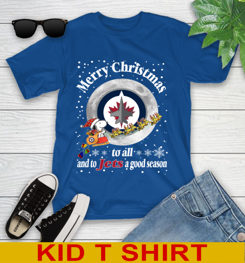 Winnipeg Jets Merry Christmas To All And To Jets A Good Season NHL Hockey Sports Youth T-Shirt 10