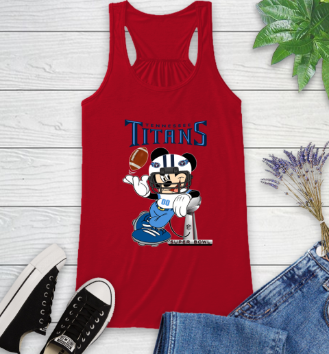 NFL Tennessee Titans Mickey Mouse Disney Super Bowl Football T Shirt Racerback Tank 18