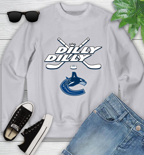 NHL Vancouver Canucks Dilly Dilly Hockey Sports Youth Sweatshirt 4