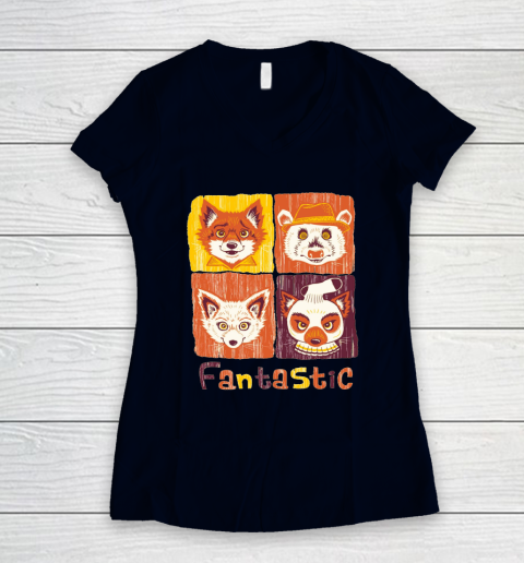 Mr. Fox The Fantastic Women's V-Neck T-Shirt 3