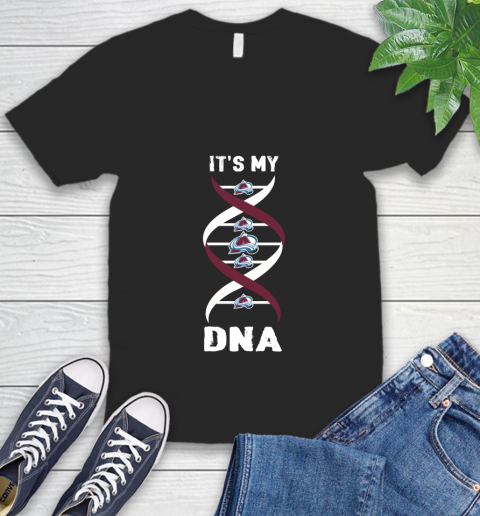 Colorado Avalanche NHL Hockey It's My DNA Sports V-Neck T-Shirt