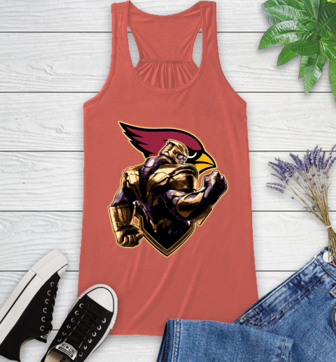 NFL Thanos Avengers Endgame Football Sports Arizona Cardinals Racerback Tank 4