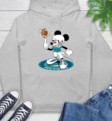 NFL Football Miami Dolphins Cheerful Mickey Disney Shirt Hoodie 6