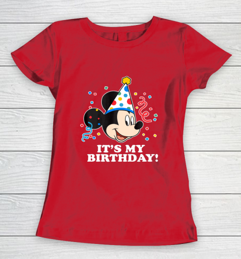 Disney Mickey Mouse Its My Birthday Women's T-Shirt 9