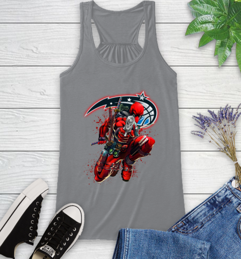 NBA Deadpool Marvel Comics Sports Basketball Orlando Magic Racerback Tank 5