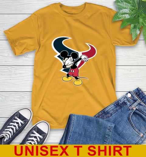Houston Texans NFL Football Dabbing Mickey Disney Sports T-Shirt 3
