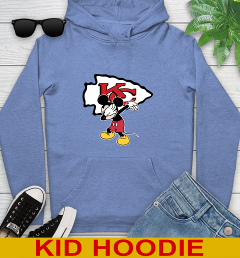 Kansas City Chiefs NFL Football Dabbing Mickey Disney Sports Youth Hoodie 12