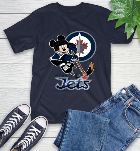 NHL Winnipeg Jets Mickey Mouse Disney Hockey T Shirt T-Shirt 4