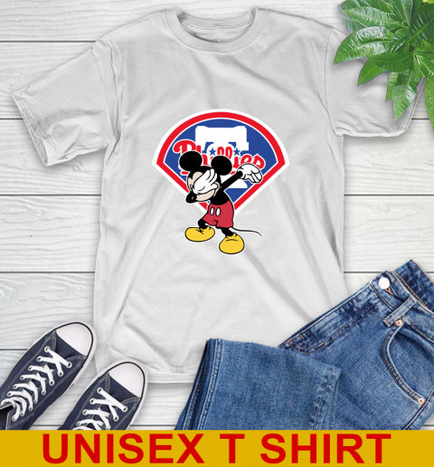 Philadelphia Phillies MLB Baseball Dabbing Mickey Disney Sports T-Shirt