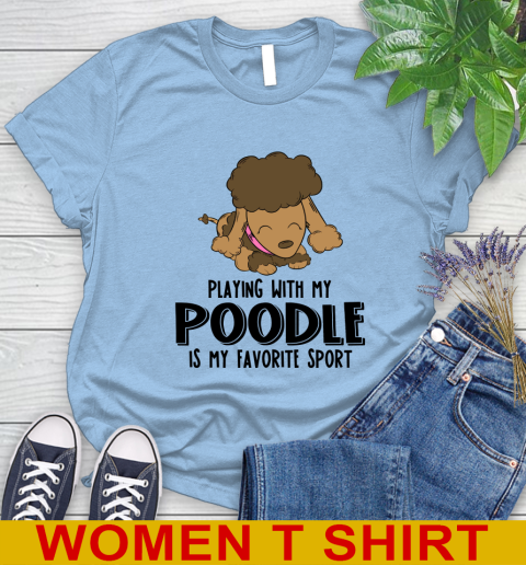 Playing with my poodle is my favorite sport 78