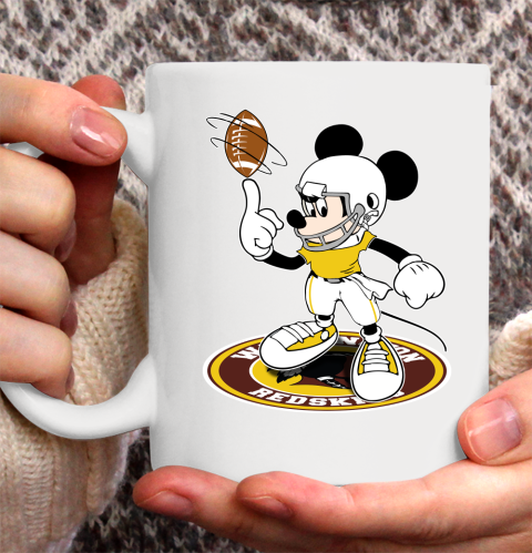 NFL Football Washington Redskins Cheerful Mickey Disney Shirt Ceramic Mug 11oz 2