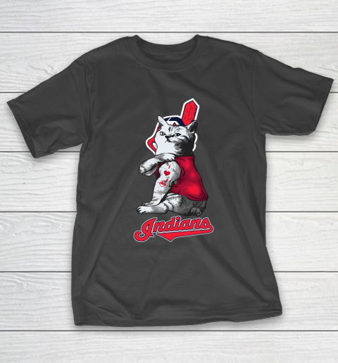 MLB Baseball My Cat Loves Cleveland Indians T-Shirt