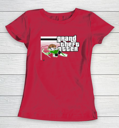 Jake Oettinger Grand Theft Otter Dallas Hockey Women's T-Shirt 6