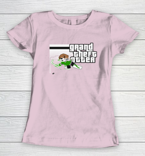 Jake Oettinger Grand Theft Otter Dallas Hockey Women's T-Shirt 5