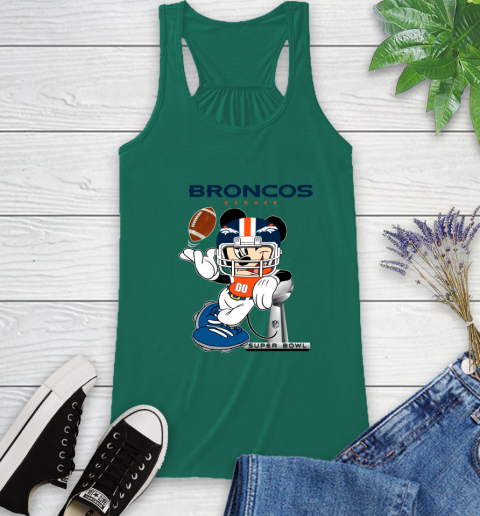 NFL Denver Broncos Mickey Mouse Disney Super Bowl Football T Shirt Racerback Tank 8 NFL Denver Broncos Mickey Mouse Disney Super Bowl Football T Shirt Racerback Tank - Image 8