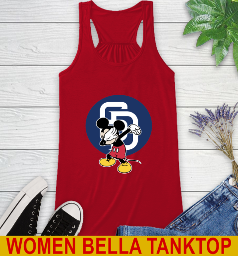 San Diego Padres MLB Baseball Dabbing Mickey Disney Sports Racerback Tank 6