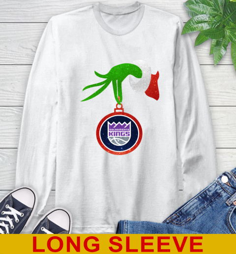 Sacramento Kings Grinch Merry Christmas NBA Basketball Long Sleeve T-Shirt
