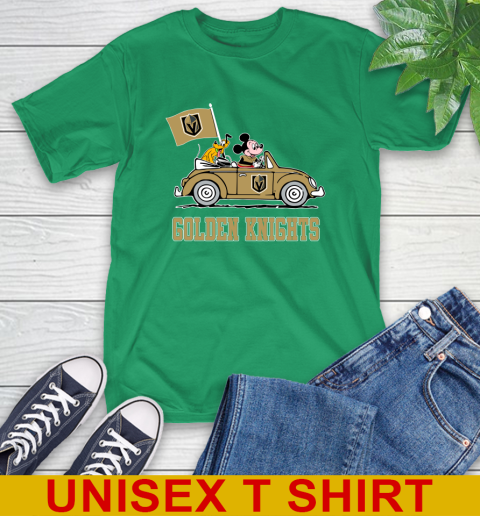 NHL Hockey Vegas Golden Knights Pluto Mickey Driving Disney Shirt T-Shirt 7