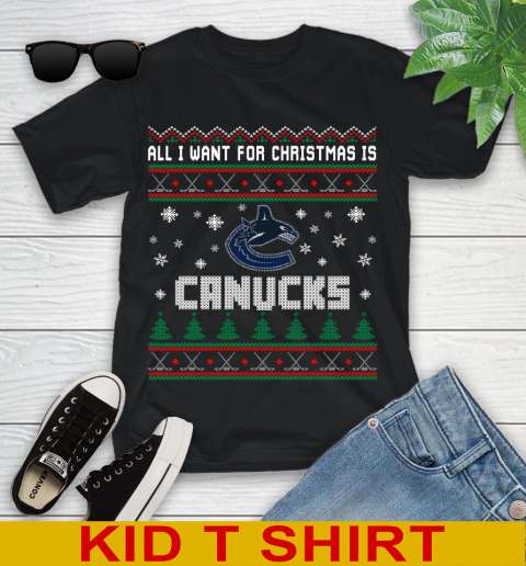 Vancouver Canucks NHL Hockey All I Want For Christmas Is My Team Sports 97