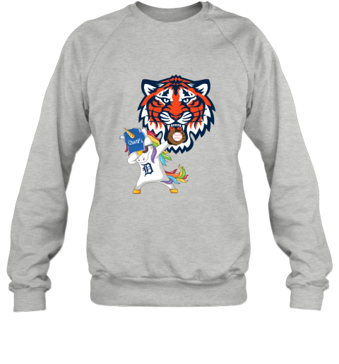 Hip Hop Dabbing Unicorn Flippin Love Detroit Tigers Sweatshirt