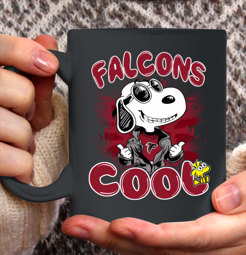 NFL Football Atlanta Falcons Cool Snoopy Shirt Ceramic Mug 11oz