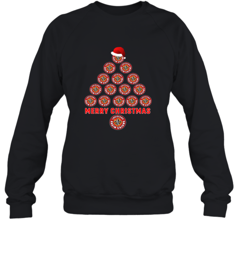 Louisiana Lafayette Ragin Cajuns Ugly Christmas Sweaters Tree Merry Christmas Sweatshirt