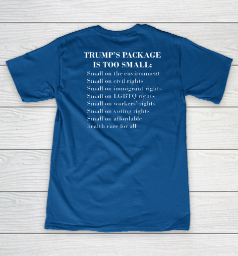 Trump Too Small (Print on front and back) Women's V-Neck T-Shirt 12