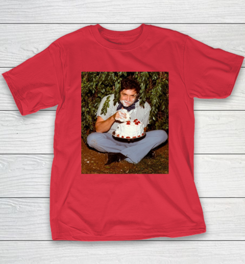 Johnny Cash Eating Cake Youth T Shirt Tee For Sports