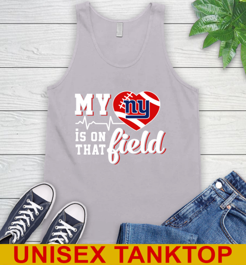 NFL My Heart Is On That Field Football Sports New York Giants Tank Top 3