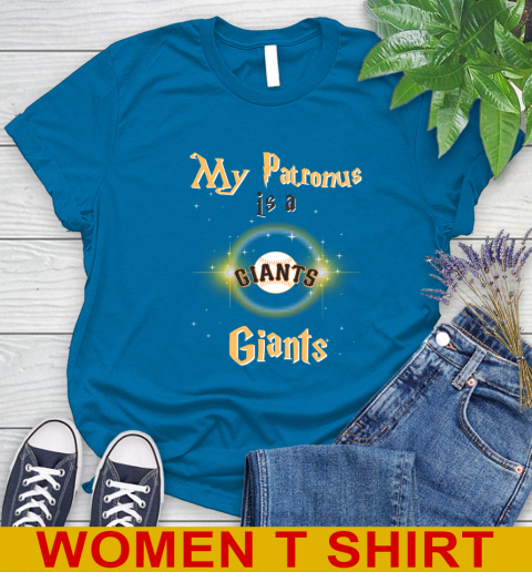 MLB Baseball Harry Potter My Patronus Is A San Francisco Giants Women's T-Shirt 8
