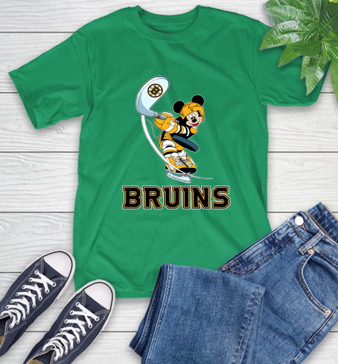 NHL Hockey Boston Bruins Cheerful Mickey Mouse Shirt T-Shirt 8