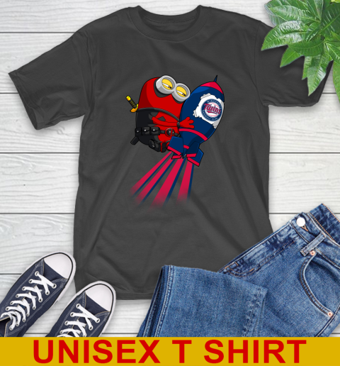 MLB Baseball Minnesota Twins Deadpool Minion Marvel Shirt T-Shirt