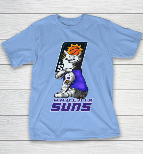 NBA Basketball My Cat Loves Phoenix Suns Youth T-Shirt 8