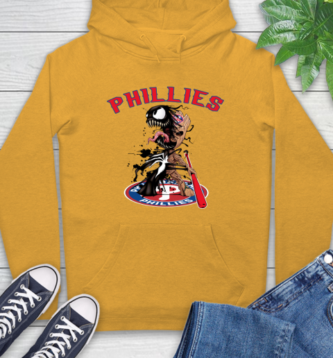 MLB Philadelphia Phillies Baseball Venom Groot Guardians Of The Galaxy Hoodie 3
