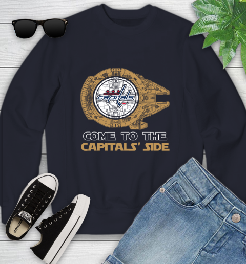 NHL Come To The Washington Capitals Wars Hockey Sports Youth Sweatshirt 2