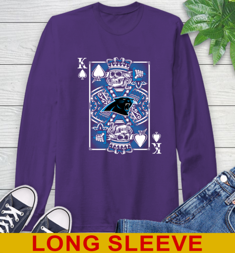 Carolina Panthers NFL Football The King Of Spades Death Cards Shirt Long Sleeve T-Shirt 5