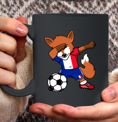 Dabbing Fox France Soccer Fans Jersey French Football Lovers Ceramic Mug 11oz