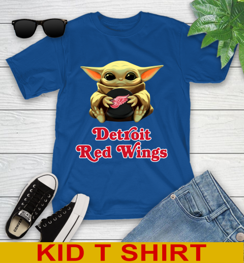 NHL Hockey Detroit Red Wings Star Wars Baby Yoda Shirt 109