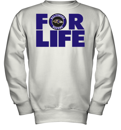Baltimore Ravens For Life Youth Sweatshirt