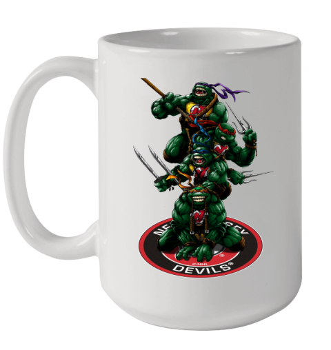 NHL Hockey New Jersey Devils Teenage Mutant Ninja Turtles Shirt Ceramic Mug 15oz