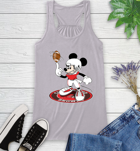 NFL Football Cleveland Browns Cheerful Mickey Disney Shirt Racerback Tank 5